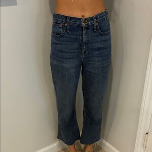 Madewell Stylish Blue Cropped Women's Jeans